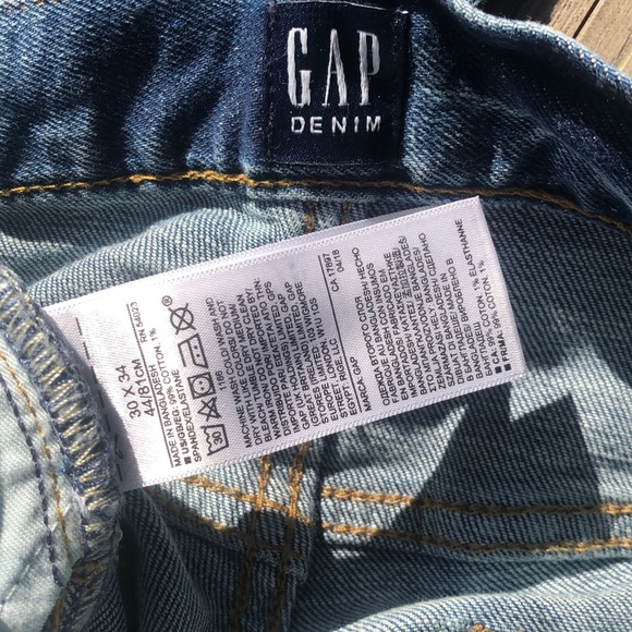 Gap distressed skinny jeans denim 30 x 34 - Picture 3 of 7